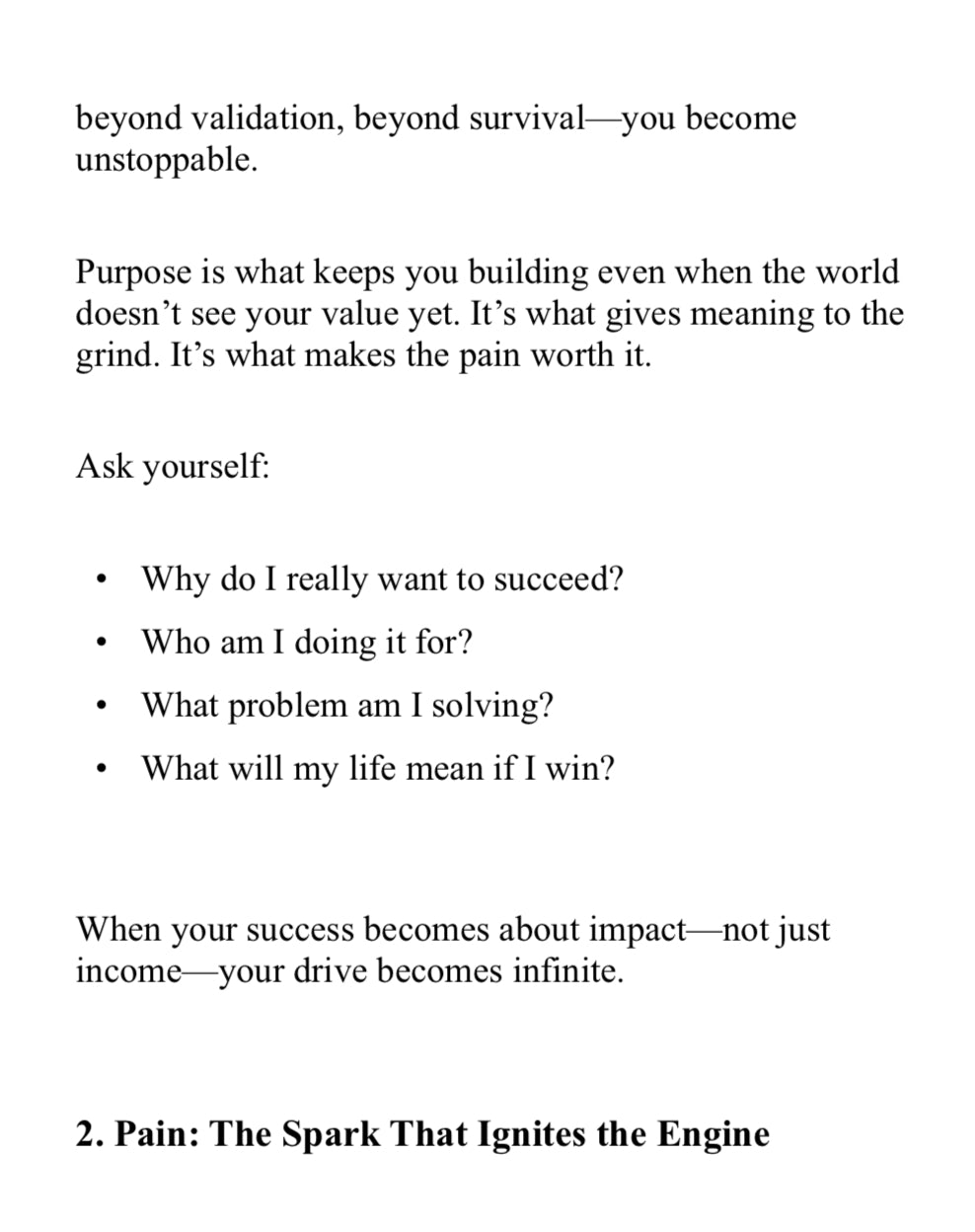 Success and the undoubted truth & The one who made the change(Digital Copy)